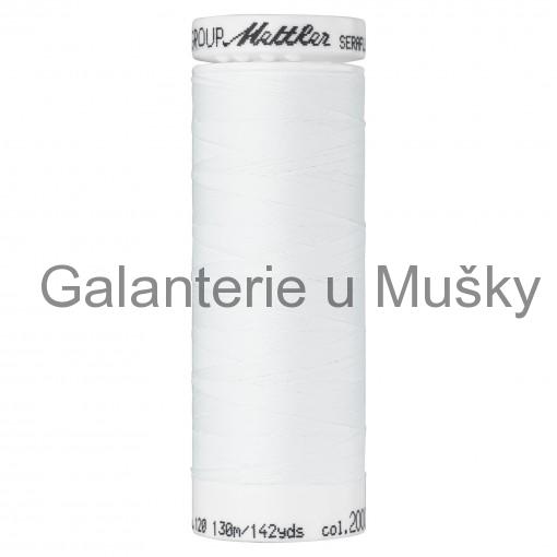 Nitě SERAFLEX 120 130 m - 2000 - bílá