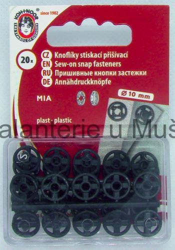 Patenty plastové MIA 3 černé