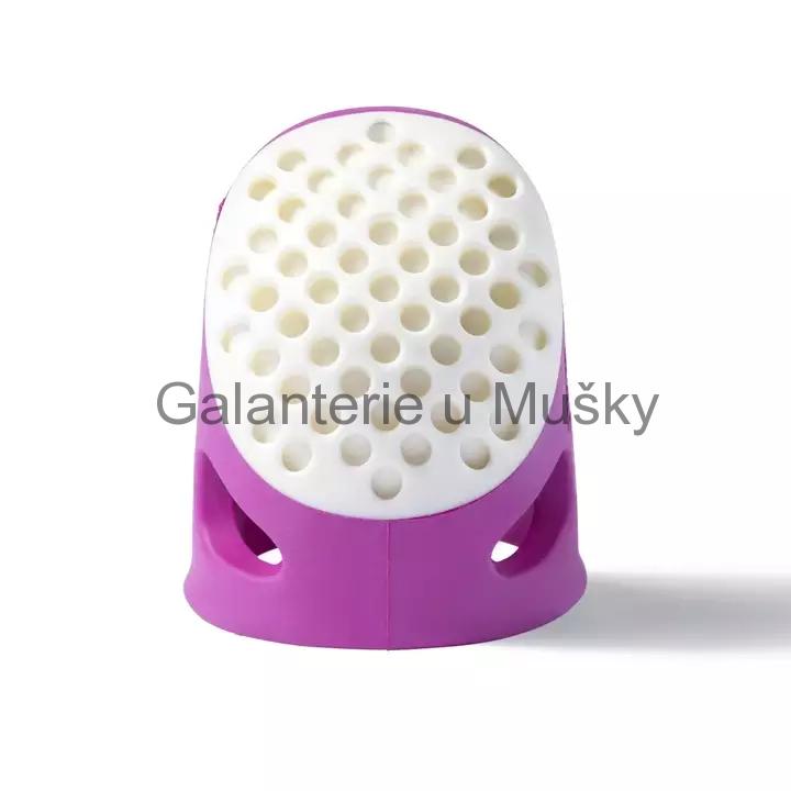 Náprstek plastový ergonomický - M - růžová