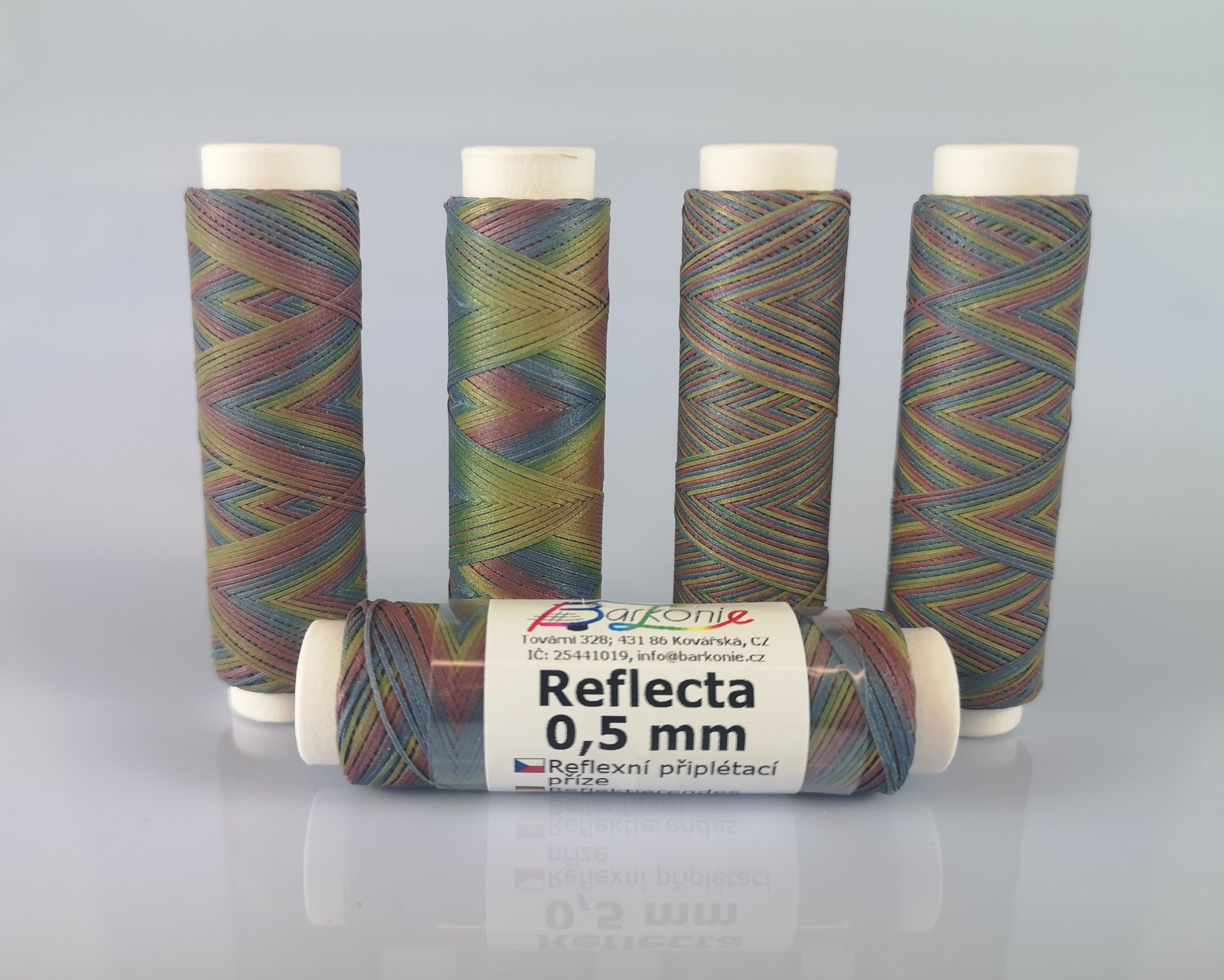 Reflexní přípletová příze – Reflecta 0,5 mm (multicolor)