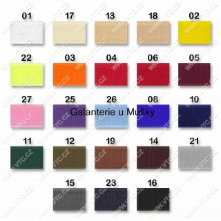 Stuhový uzávěr (suchý zip) 20 mm kus 20 cm - celé balení 25kusů