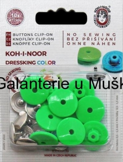 Knoflík DRESSKING 10 ks barevný - blistr