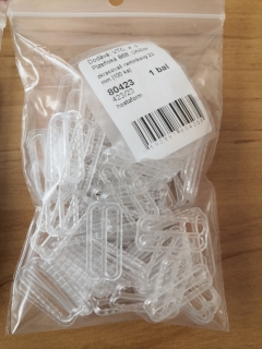 Zkracovač ramínkový 23 mm plast čirá