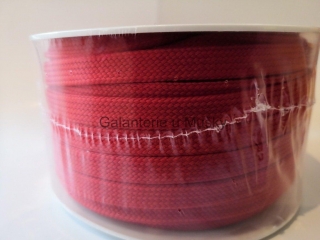 L7502 Šňůra proplétaná, dutinka 10mm plochá - Oeko-tex standard 100
