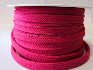 L1410 Šňůra proplétaná, dutinka 10mm plochá - Oeko-tex standard 100