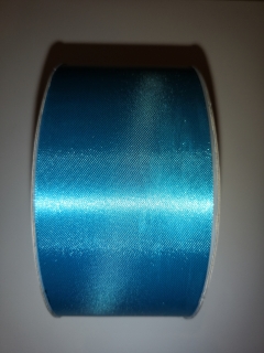 SATÉNOVÁ STUHA 50MM - modrý tyrkys