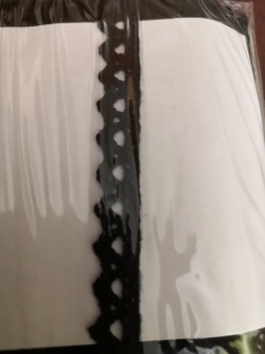 Krajka bavlněná paličkovaná 8mm - černá - Oeko-tex standard 100