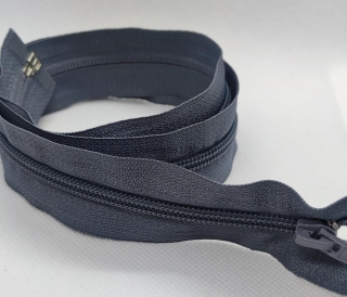 zip tm. šedá 70cm #5 D