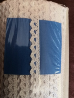 Krajka bavlněná paličkovaná 8mm - bílá - Oeko-tex standard 100