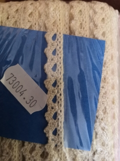Krajka bavlněná paličkovaná 8mm - krémová - Oeko-tex standard 100