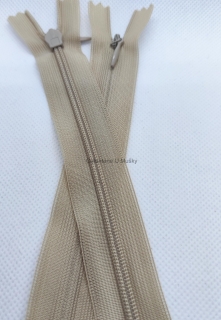 Zdrhovadla WS0 16 cm skrytá N #3 - 1810-181 - přírodní - Oeko-tex standard 100
