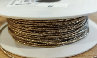 Pruženka klobouková lurex šíře 1,6mm - zlatá