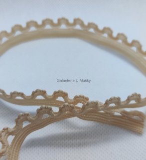 Gumokrajka 16mm béžová - Oekotex standard 100