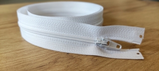 zip bílý 40 cm 3# N