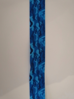 Pruženka 3cm TISK modrý maskáč