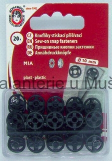 Patenty plastové MIA 3 černé