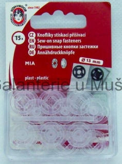 Patenty plastové MIA 5 čiré