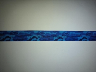 Pruženka 2cm TISK modrý maskáč