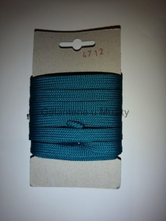Šněrovadlo ploché 10 mm, 5 m - 4712 - tyrkys - Oeko-tex standard 100