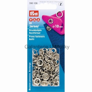 Knoflík stiskací JERSEY 10 mm NIKL náhradní