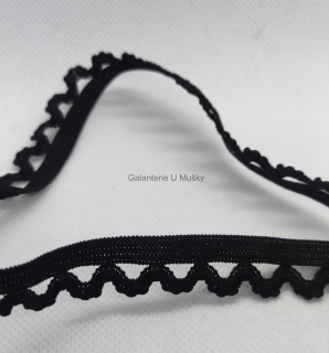 Gumokrajka 16mm černá - Oekotex standard 100