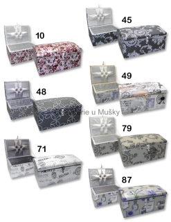 Kazeta na šití - obdélníková, textil