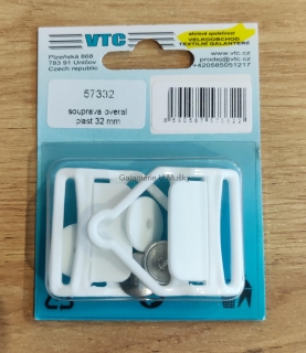 Souprava overal plast 32 mm - 001 - bílá