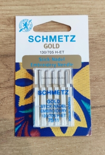 Jehly strojové 705 H-ET GOLD EMBROIDERY 75