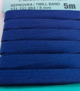 Keprovka 8 mm - karta 5 m - 7705 - tmavě modrá - Oekotex standard 100