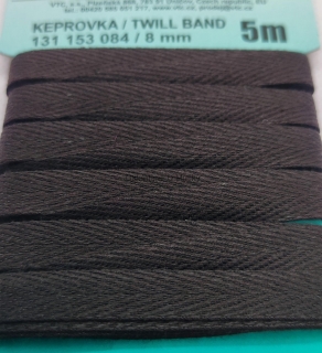 Keprovka 8 mm - karta 5 m - 7930 - hnědá - Oekotex standard 100