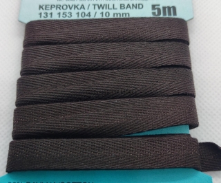 Keprovka 10 mm - karta 5 m - 7930 - hnědá - Oekotex standard 100