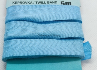 Keprovka 14 mm - karta 5 m - 1708 - světle modrá - Oekotex standard 100