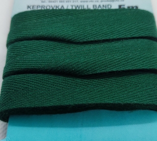 Keprovka 14 mm - karta 5 m - 7807 - tmavá zeleň - Oekotex standard 100
