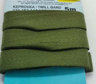 Keprovka 14 mm - karta 5 m - 4802 - khaki - Oekotex standard 100