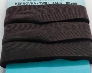 Keprovka 14 mm - karta 5 m - 7930 - hnědá - Oekotex standard 100