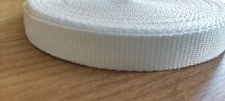Popruh POP 20 mm - 0001 - bílá - Oekotex standard 100