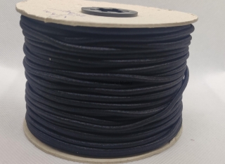 Klobouková guma 3mm - 9001 - černá - Oeko-tex standard 100