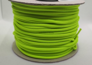 Klobouková guma 3mm - 1108 - reflexní žlutá - Oeko-tex standard 100