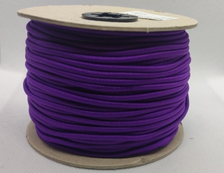 Klobouková guma 3mm - 4018 - fialová - Oeko-tex standard 100