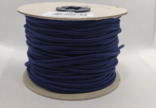 Klobouková guma 3mm - 4830 - tmavě modrá - Oeko-tex standard 100