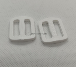 Spona průvlečná 20 mm - bílá
