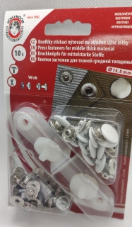 Knoflík WUK 5/4 blistr - 950 - bílá