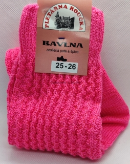 Ponožky vzor růžové 100% bavlna, 5-6
