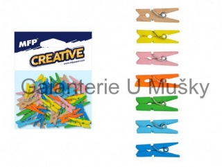Kolíček 2,5cm/50ks barevný mix