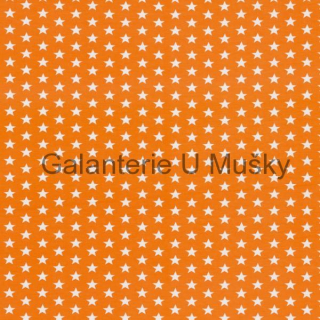 úplet - hvězdy 1 cm, oranžová 220g