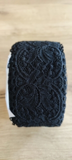 Krajka elastická - 62 mm - černá - Oekotex standard 100
