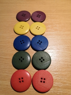 348777 mix Bordó, červená, zelená, modrá, žlutá - rytí 36"