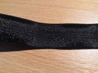Pruženka lemovací lomená 20mm černá - Oeko-tex standard 100