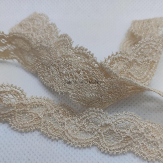 KR04 Krajka tělová (šampaň) - 1,9cm - Oeko-tex standard 100