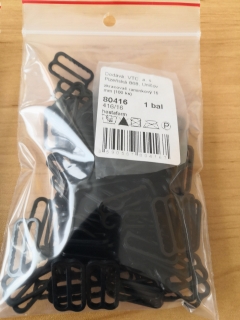 Zkracovač ramínkový 16 mm plast černý